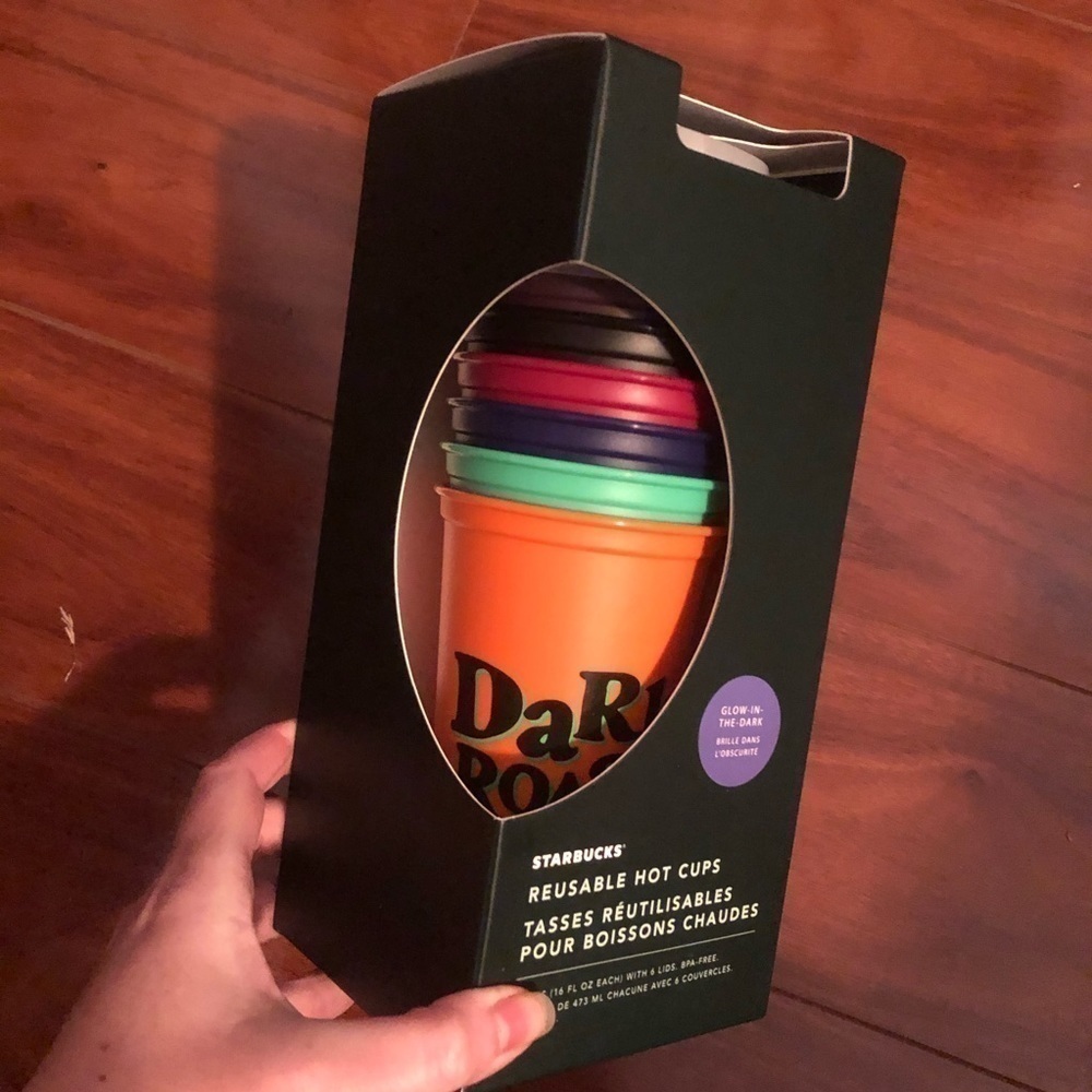 Starbucks Box Glow in the Dark Cups